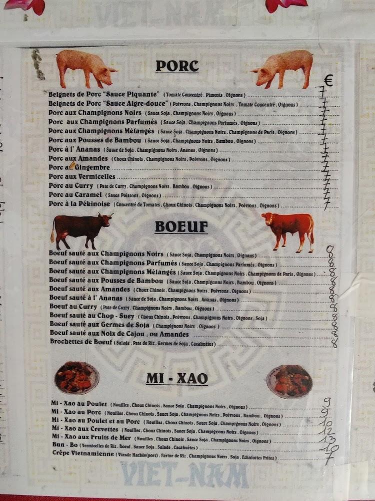 Restaurant Viet Nam - Menu Image 1